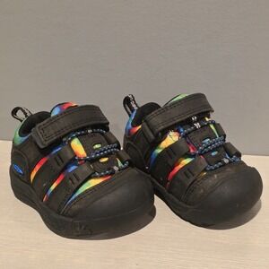 Keen Newport‎ Toddler Shoes Boys 4 Black Original Tie Dye Outdoors Water Trail